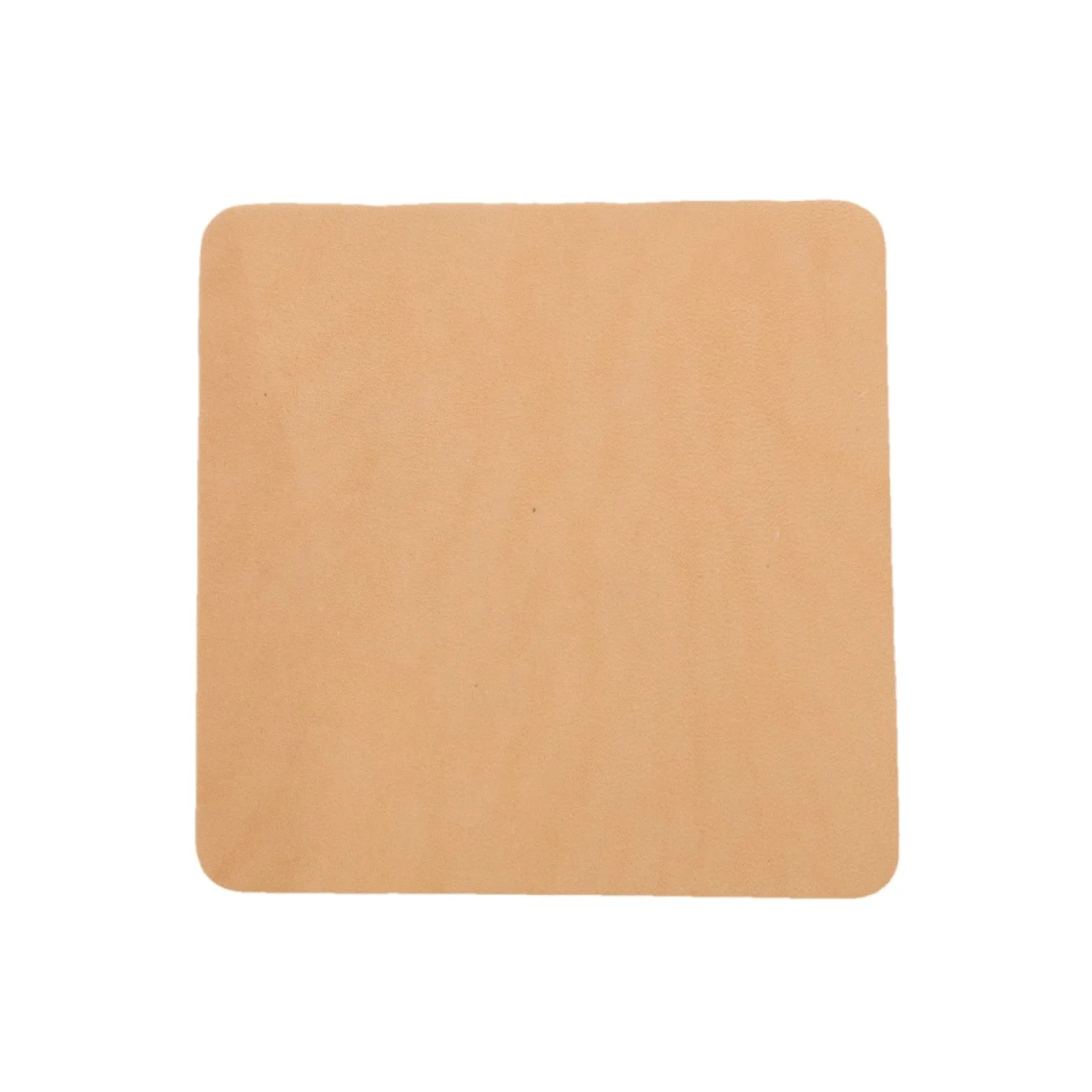 6 Pk Premium Coaster Set - Natural Veg Tan 9-10oz