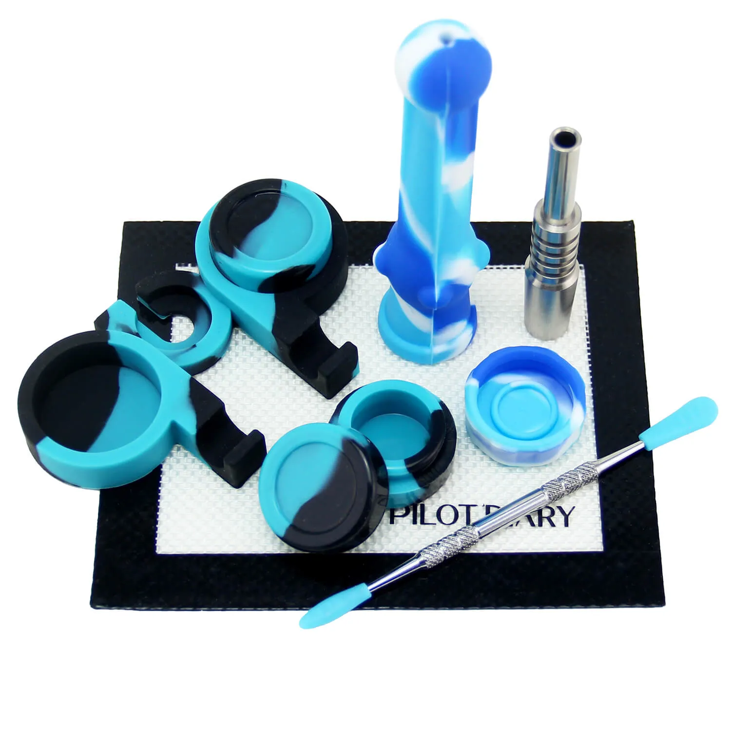 6.5" Silicone Nectar Straw Dab Kit