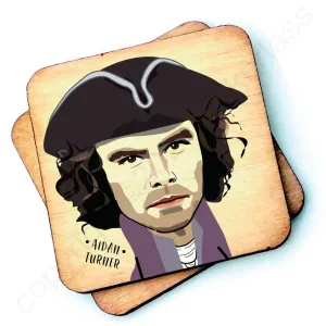 Aidan Turner Character Wooden Coaster - RWC1