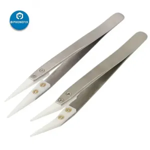 Anti-Static Ceramic Tweezers Industrial Straight Curved Tweezers