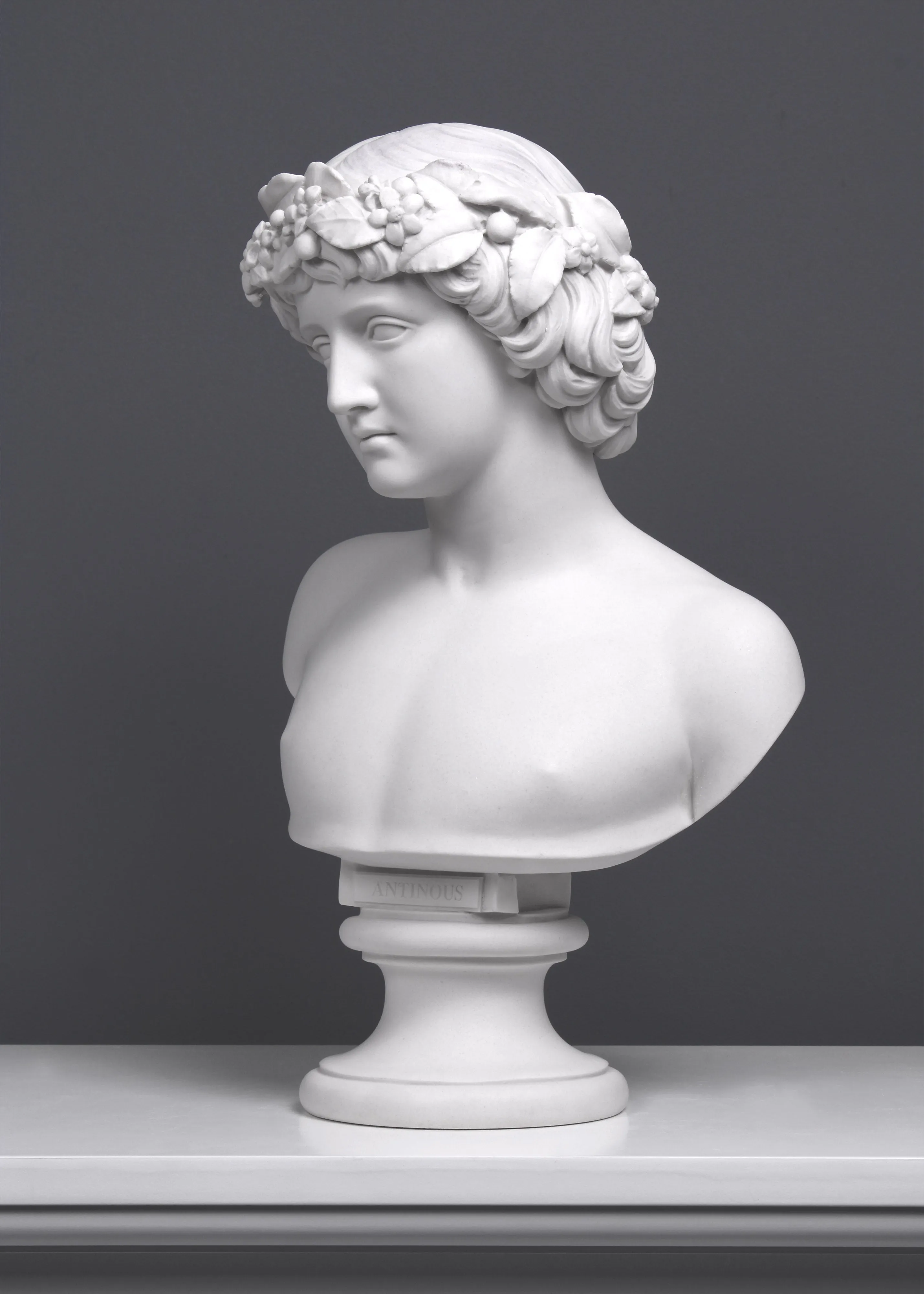 Antinous with Bacchic Wreath Bust Sculpture