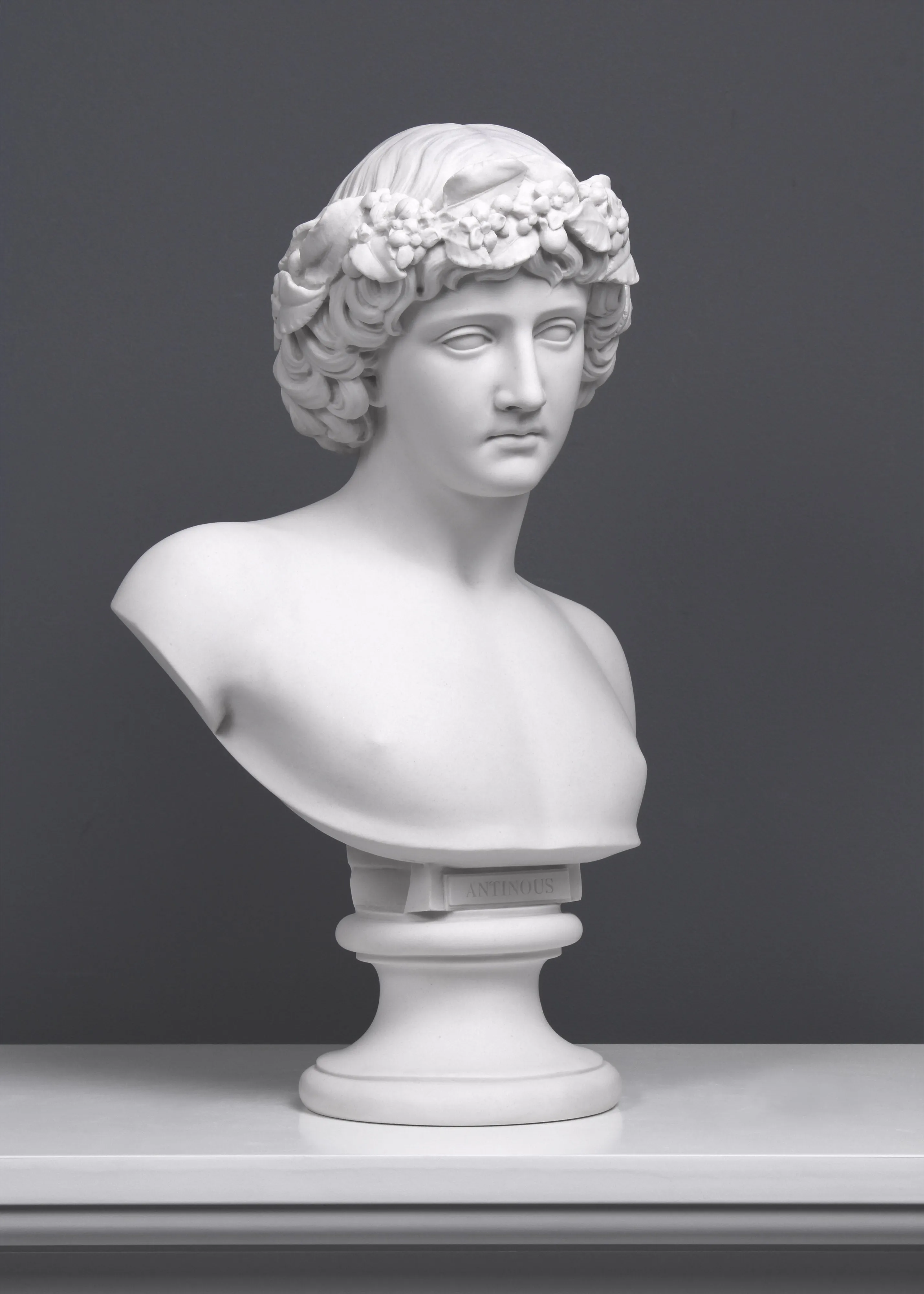 Antinous with Bacchic Wreath Bust Sculpture