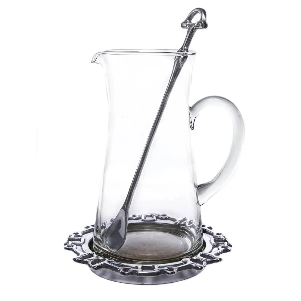 Arthur Court Equestrian Beverage Pitcher Set