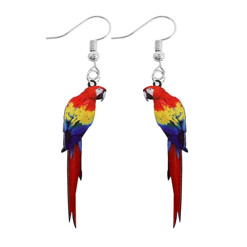 Artistic Parrot earrings