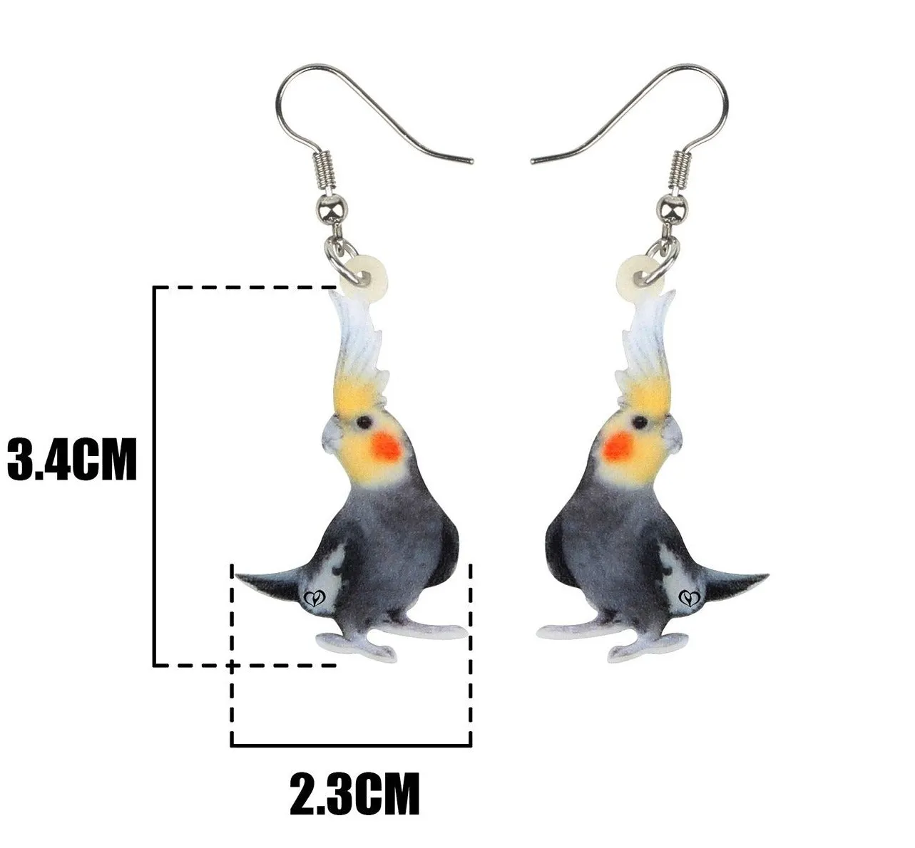 Artistic Parrot earrings