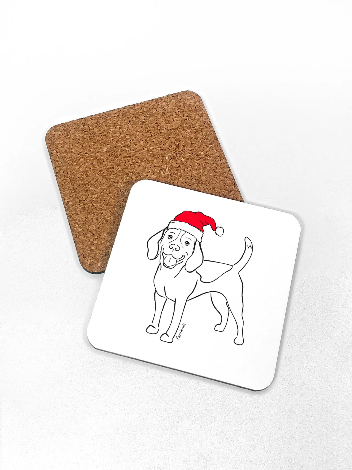 Beagle Christmas Edition Coaster