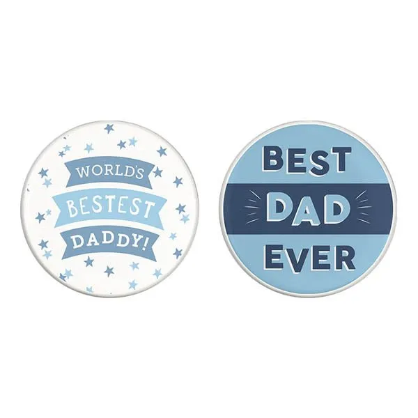 Best Dad Ever Novelty Ceramic Coaster