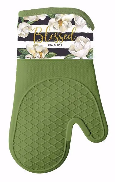 BLESSED MAGNOLIA MITT/POT HOLDER SET