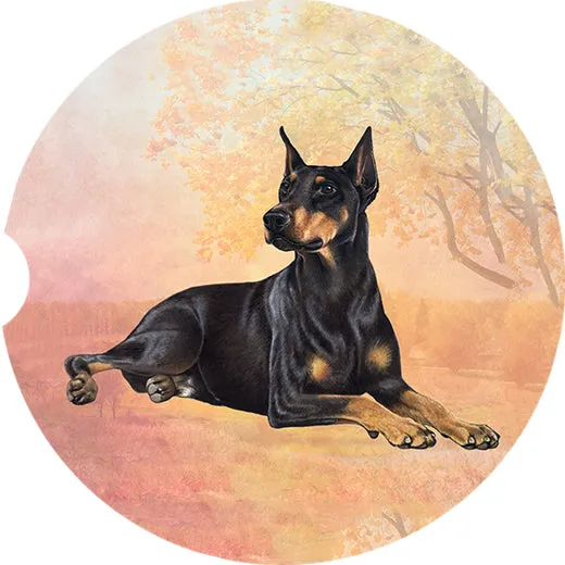 Car Coaster  Doberman Dog    233-101