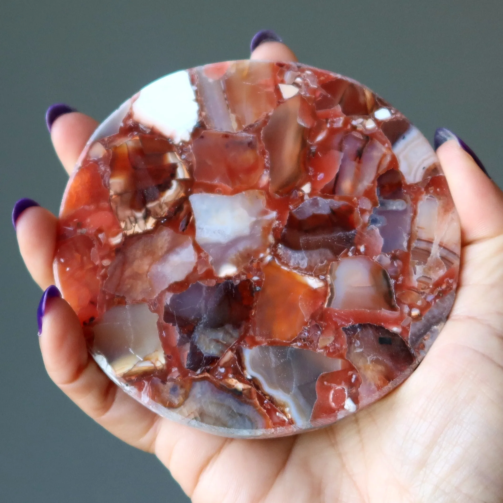 Carnelian Charger Circle Coaster