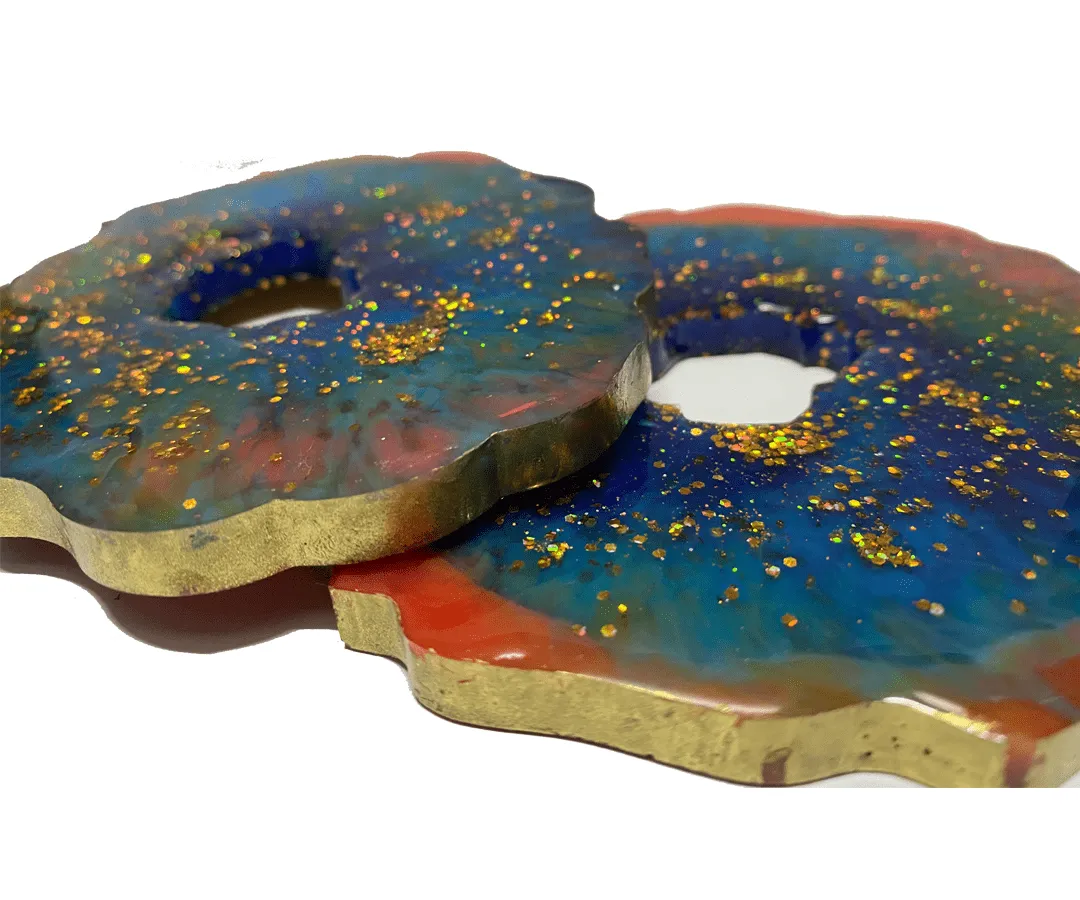 Coral Reef Resin Coasters