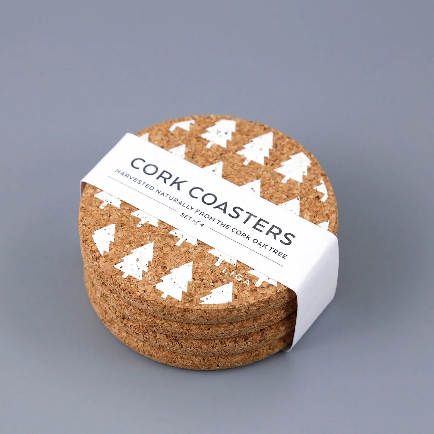 Cork Coaster Set / Trees