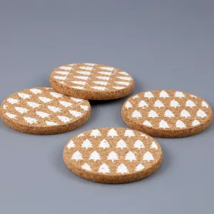 Cork Coaster Set / Trees