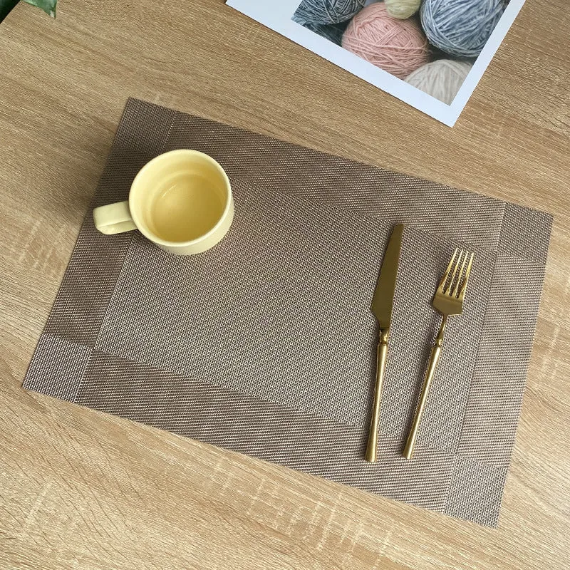 Dining Table Mat PVC Place Non-Slip Waterproof Mats