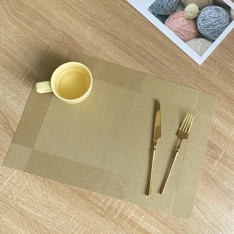 Dining Table Mat PVC Place Non-Slip Waterproof Mats