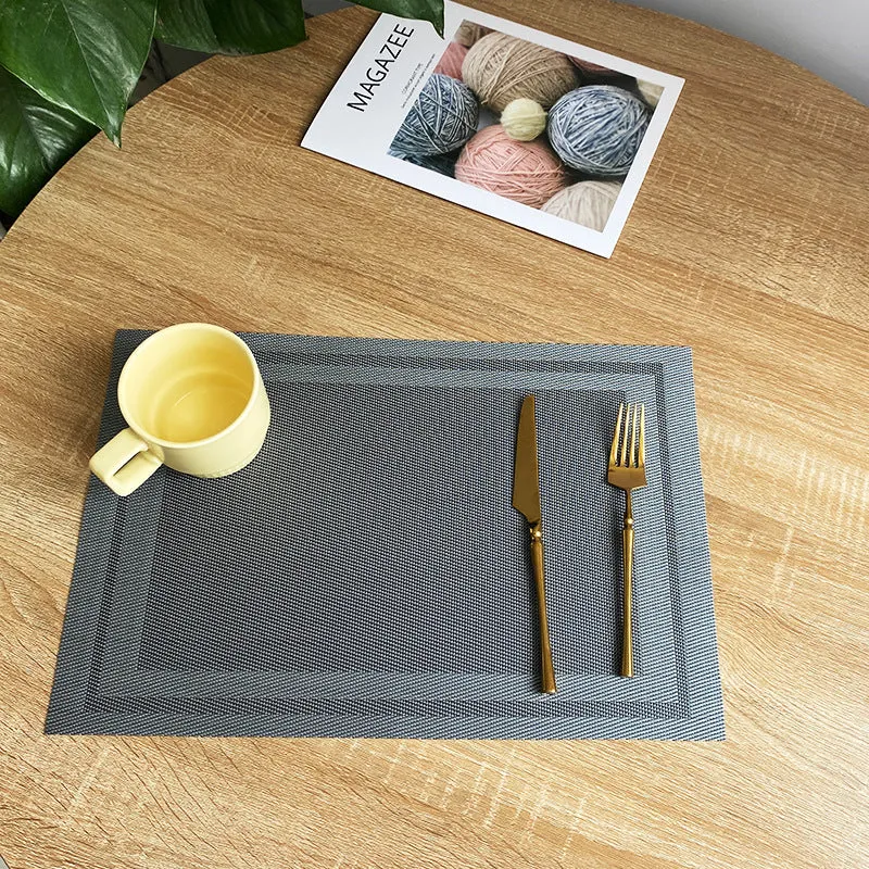 Dining Table Mat PVC Place Non-Slip Waterproof Mats