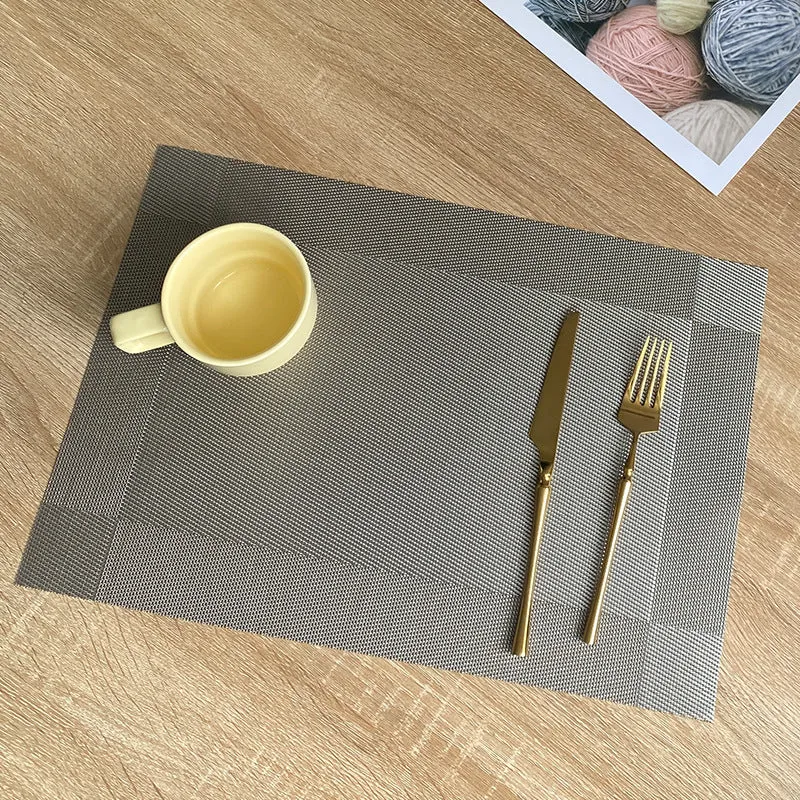 Dining Table Mat PVC Place Non-Slip Waterproof Mats