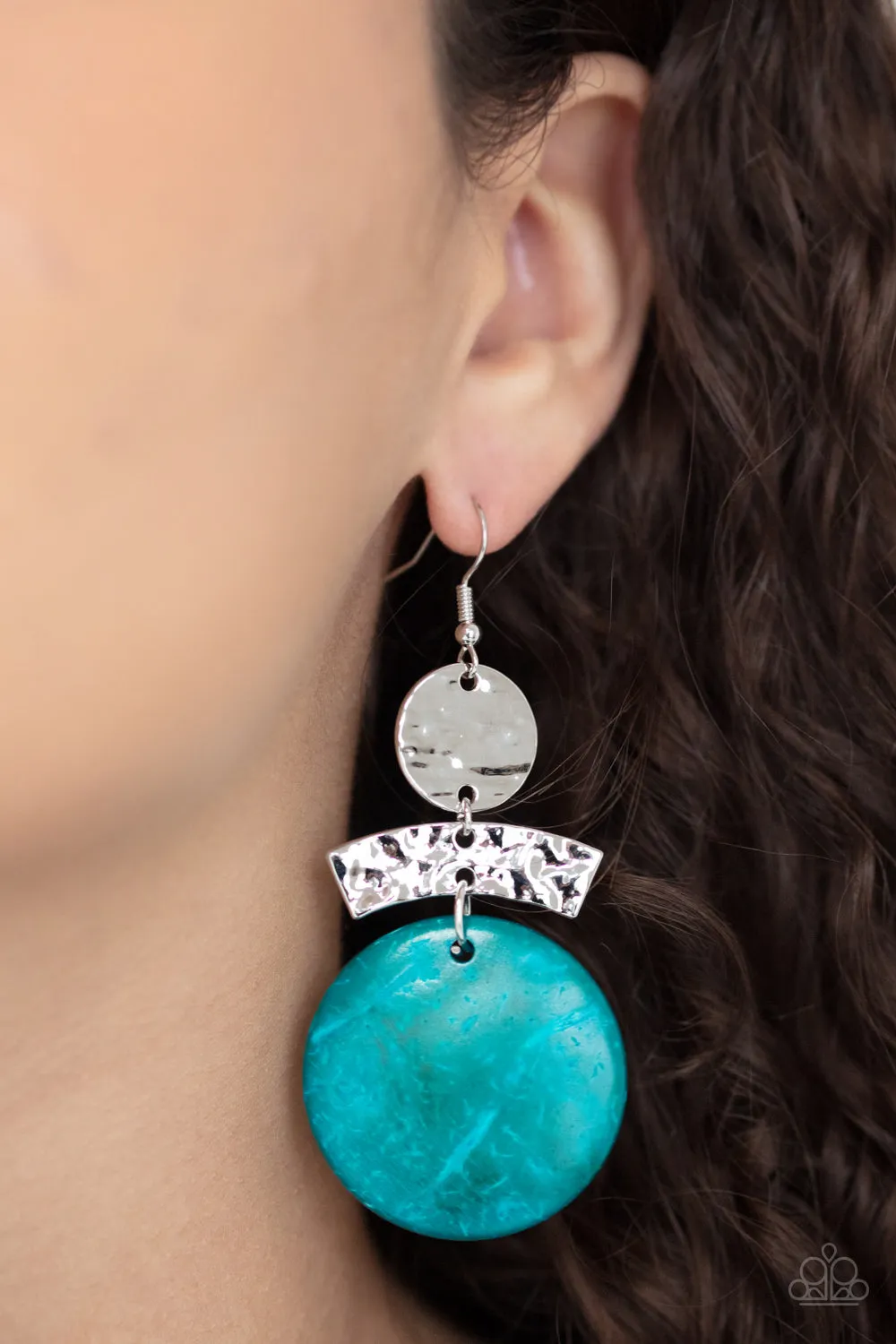 Diva Of My Domain - Blue Paparazzi Earrings