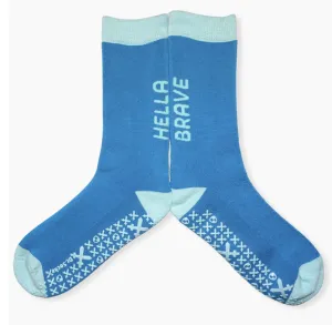 Dr Socko Hella Brave Non Slip Crew Socks -Medium