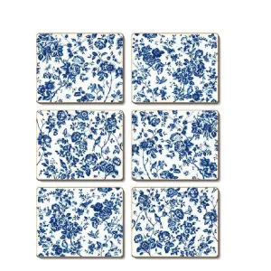 French Rose Toile Coasters