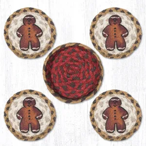 Gingerbread Man Coaster Set