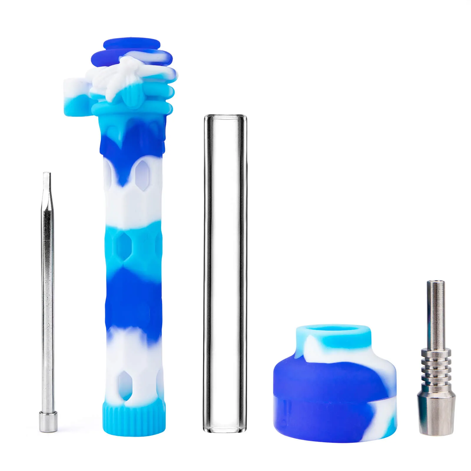 Glass Nectar Collector With Silicone Cover