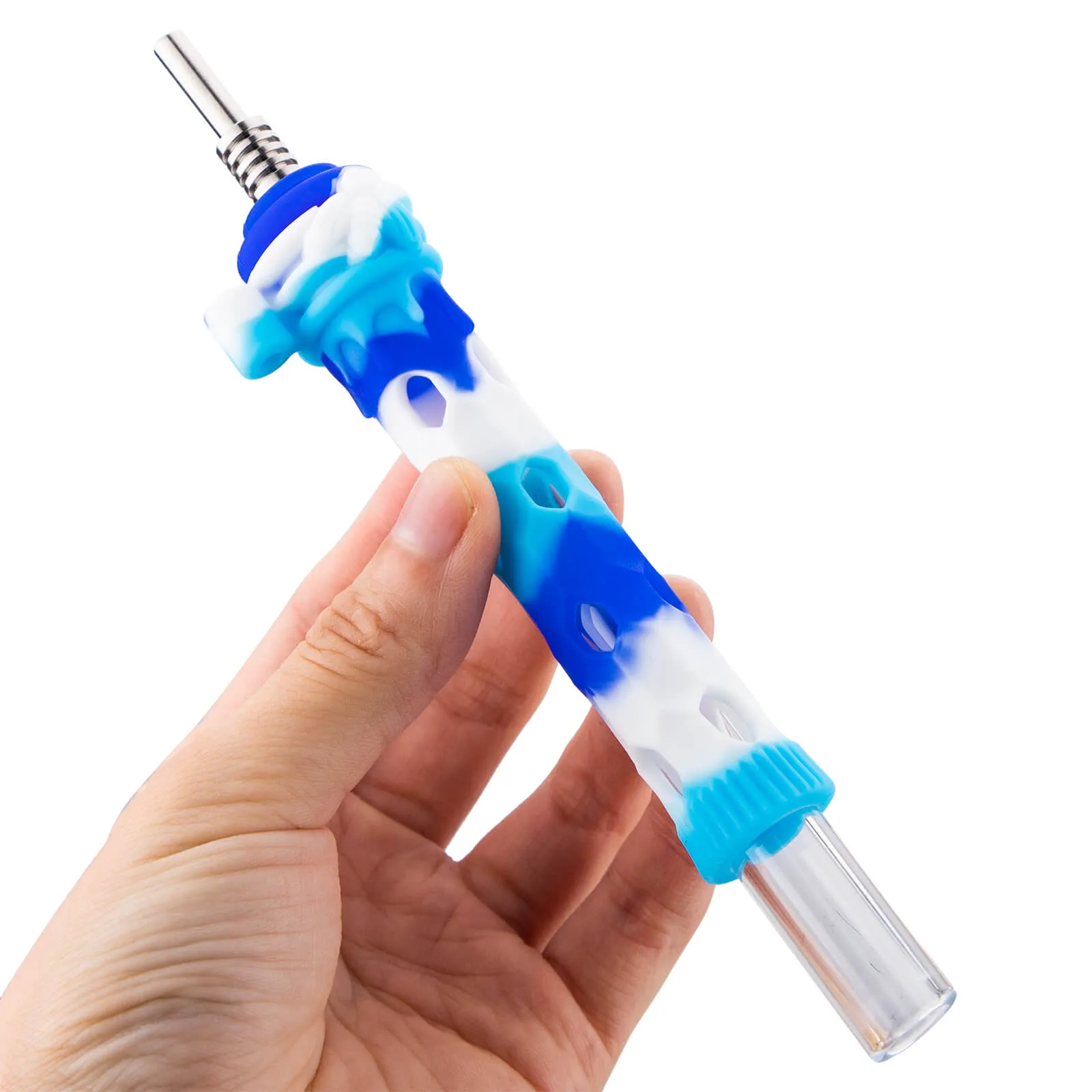 Glass Nectar Collector With Silicone Cover