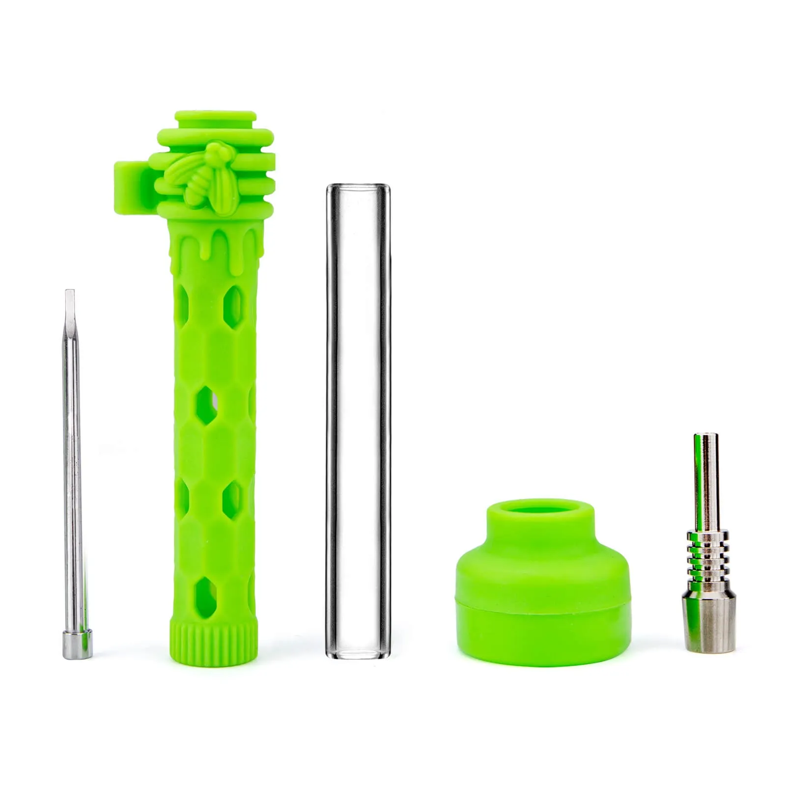 Glass Nectar Collector With Silicone Cover