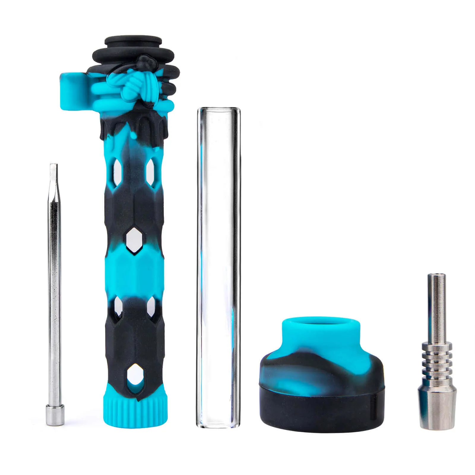 Glass Nectar Collector With Silicone Cover