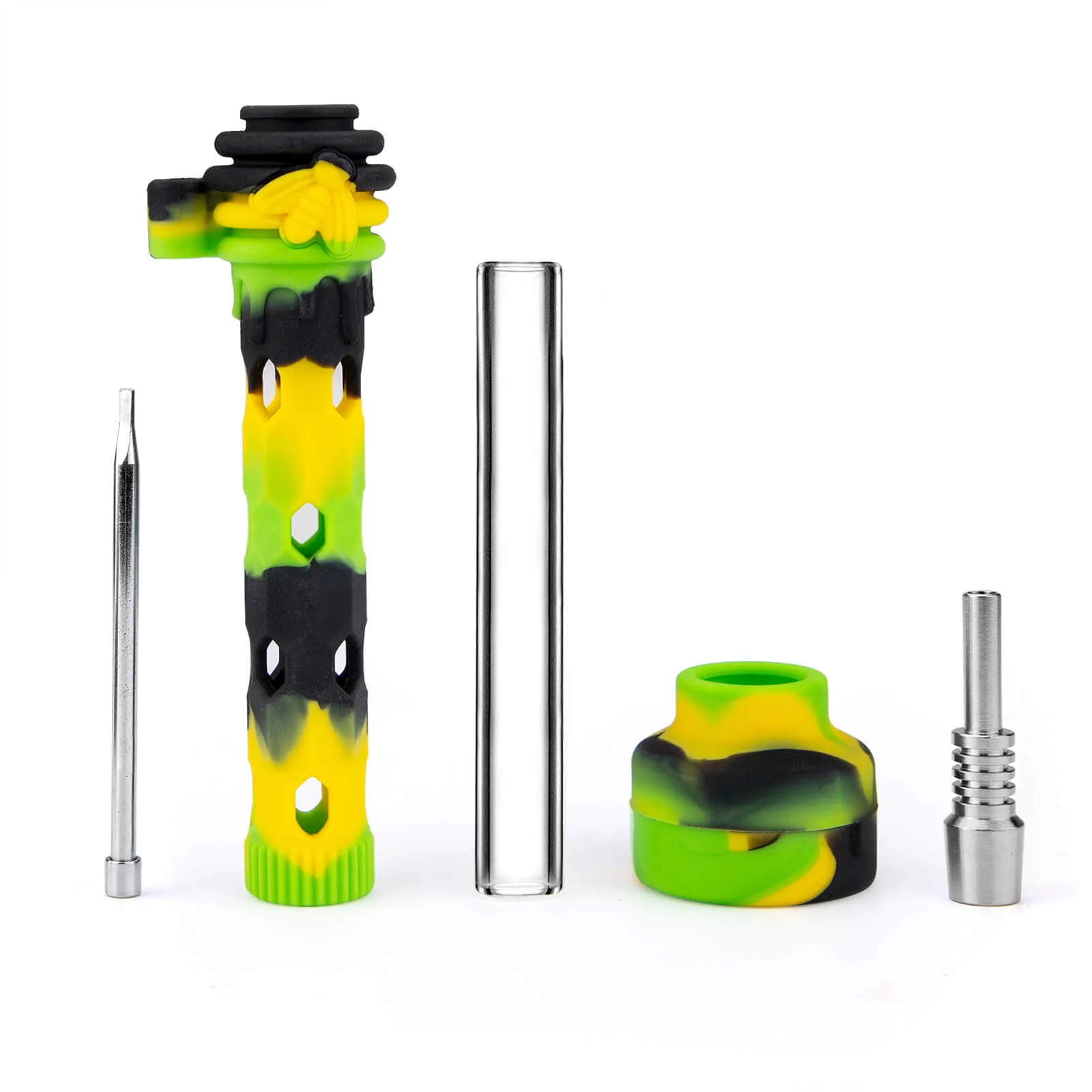 Glass Nectar Collector With Silicone Cover