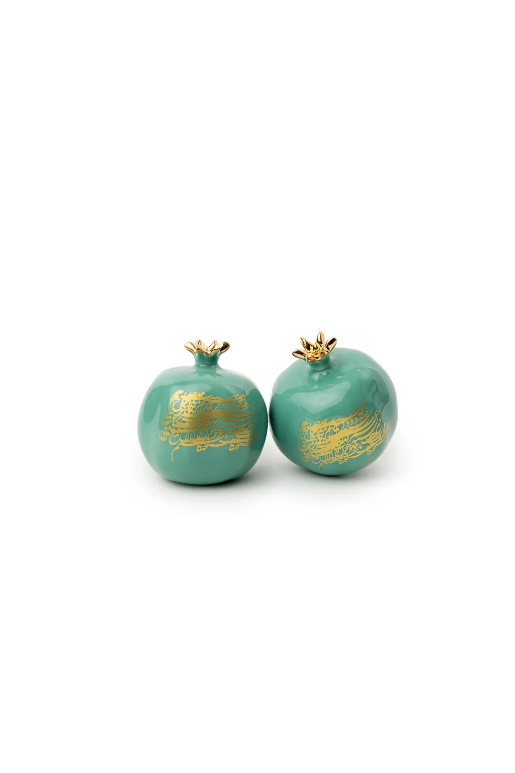 Gold Calligraphy Pomegranates