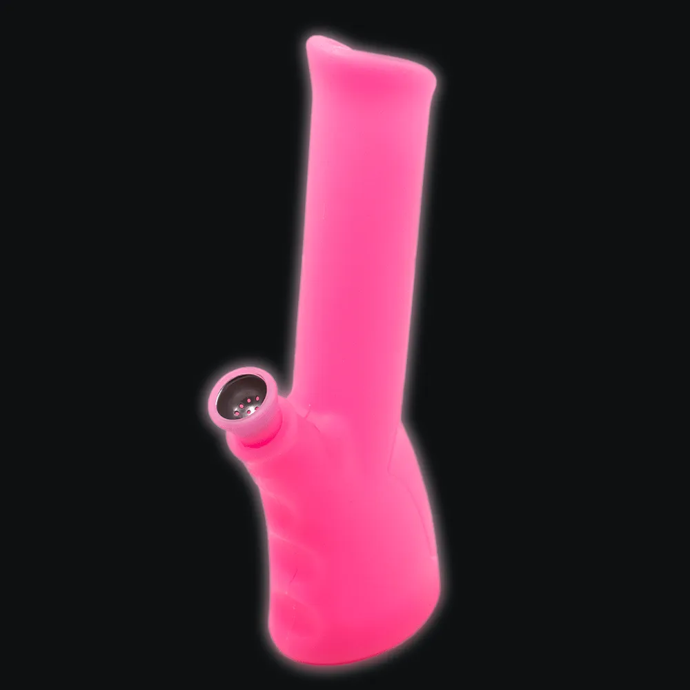 Gripper Glow Silicone Bong - Pink