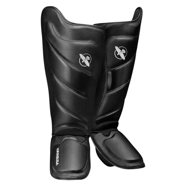 HAYABUSA T3 STRIKING SHIN GUARDS - BLACK