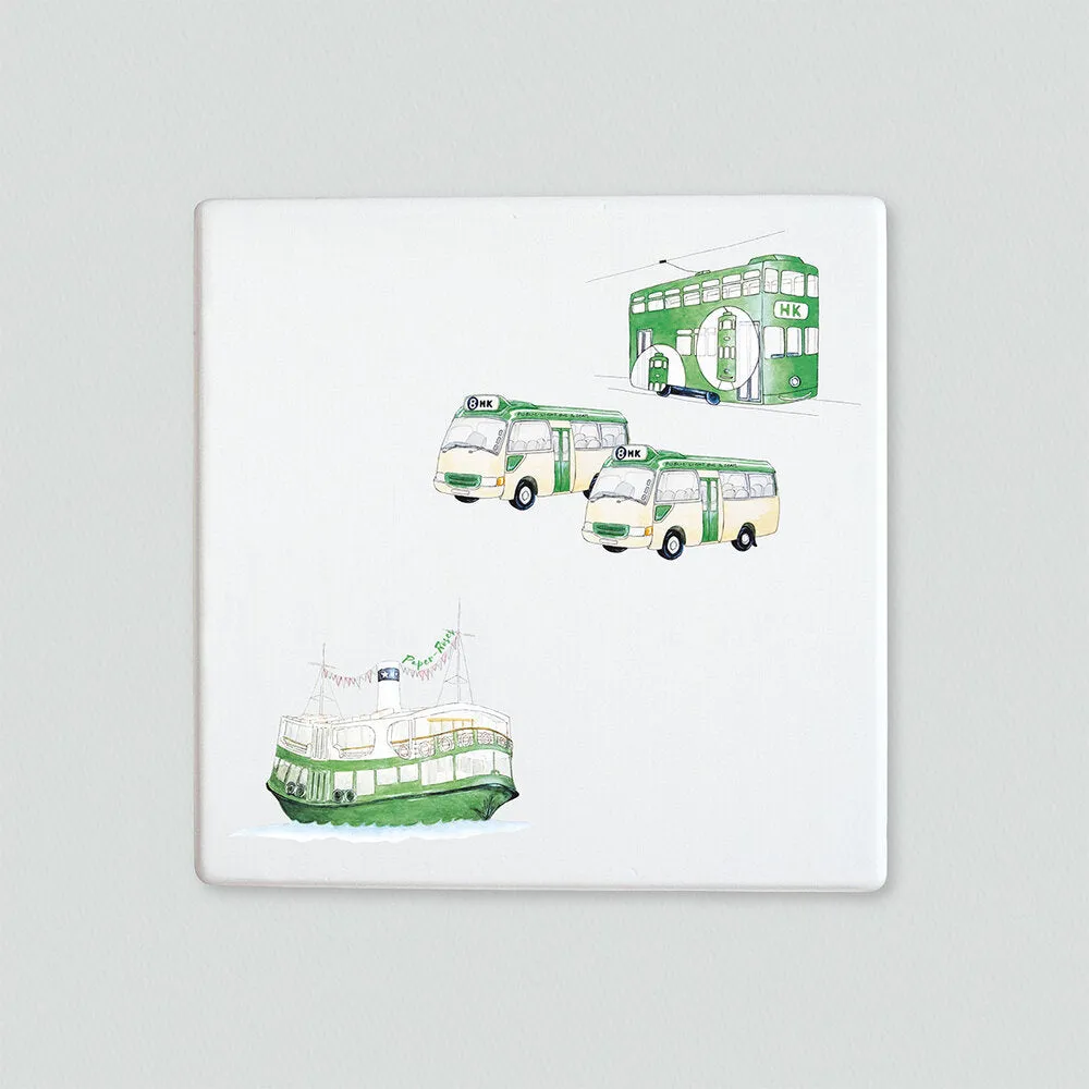 Hong Kong Public Transport Placemat / Trivet