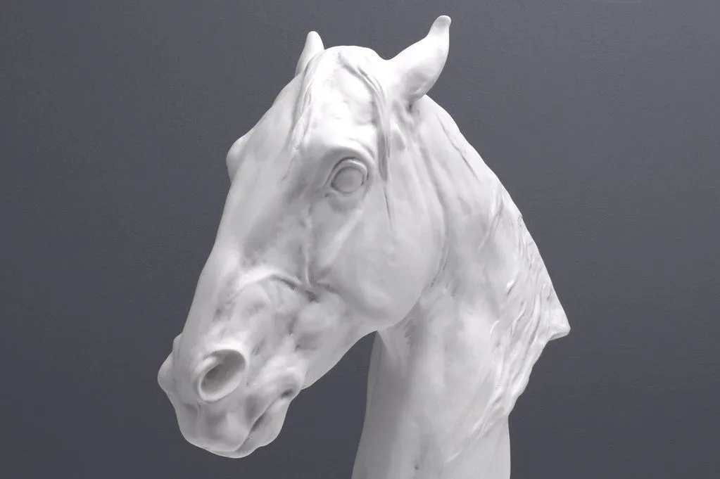 Horse Head Statue - Bust Sculpture of a Thoroughbred Horse