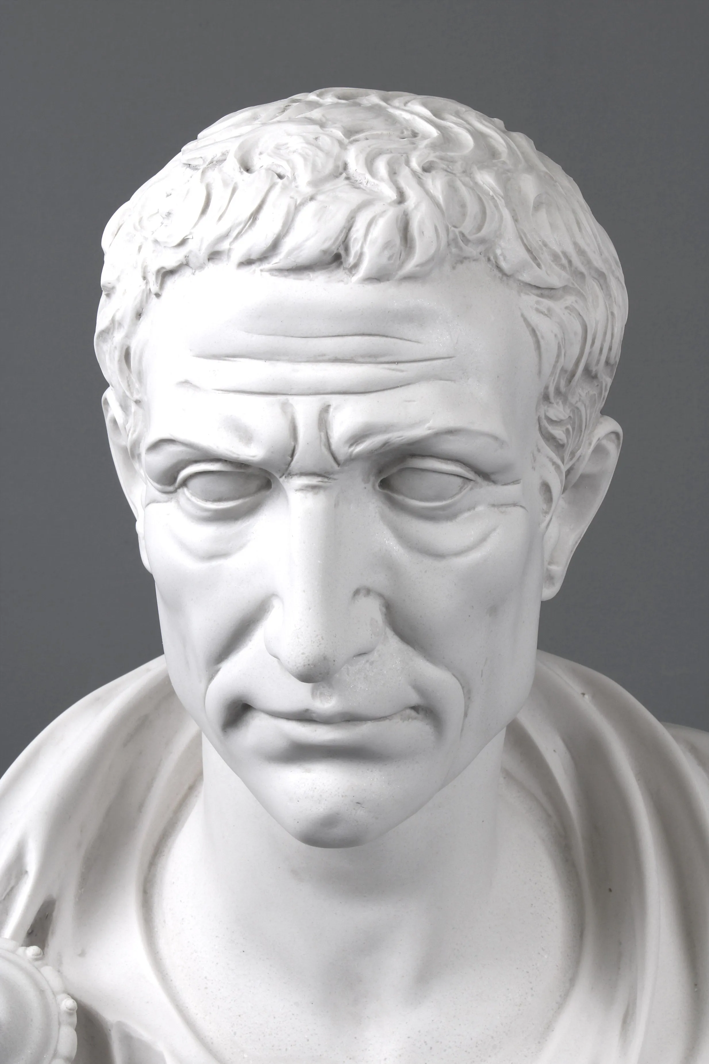 Julius Caesar Bust Sculpture (in Toga)