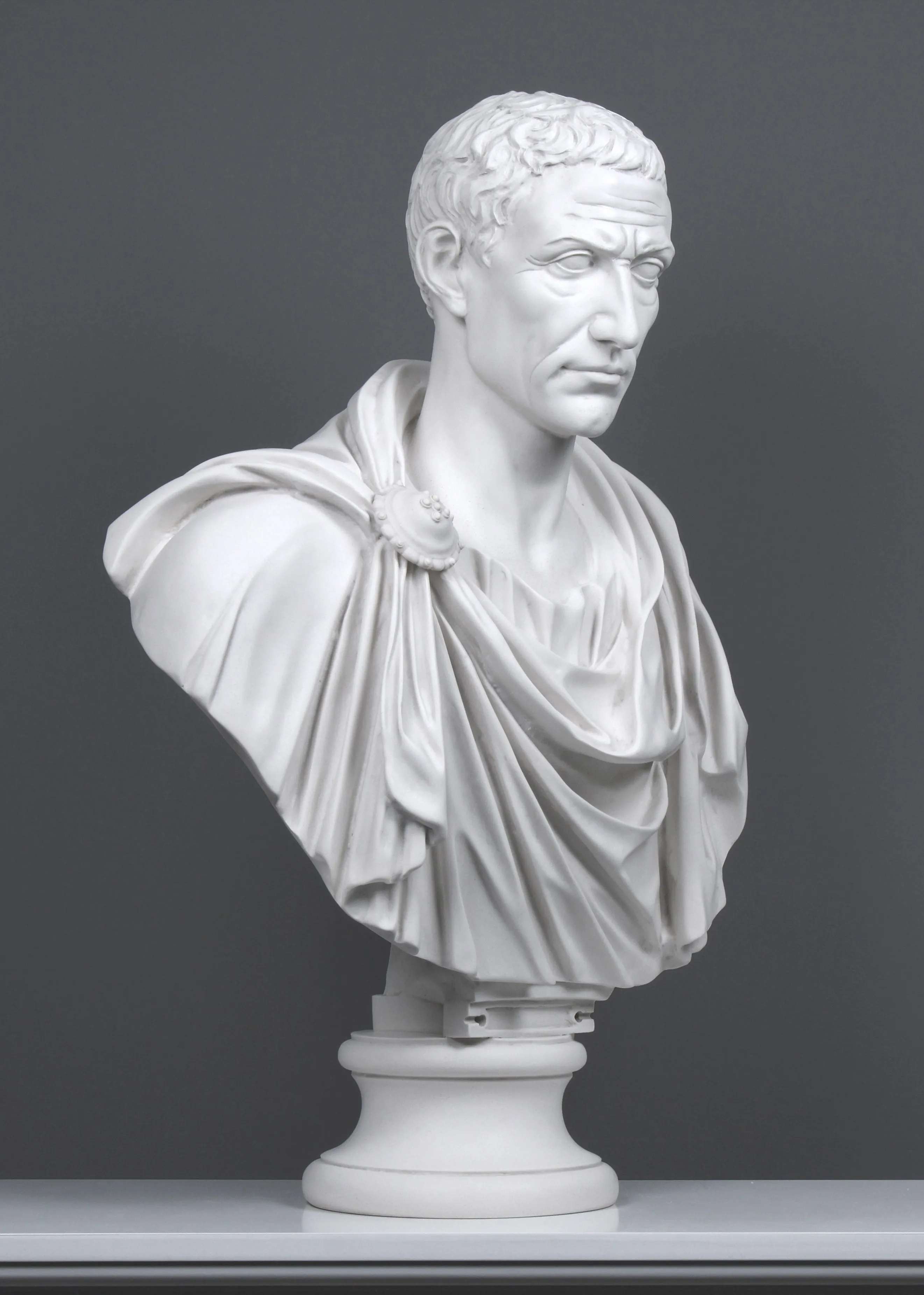 Julius Caesar Bust Sculpture (in Toga)