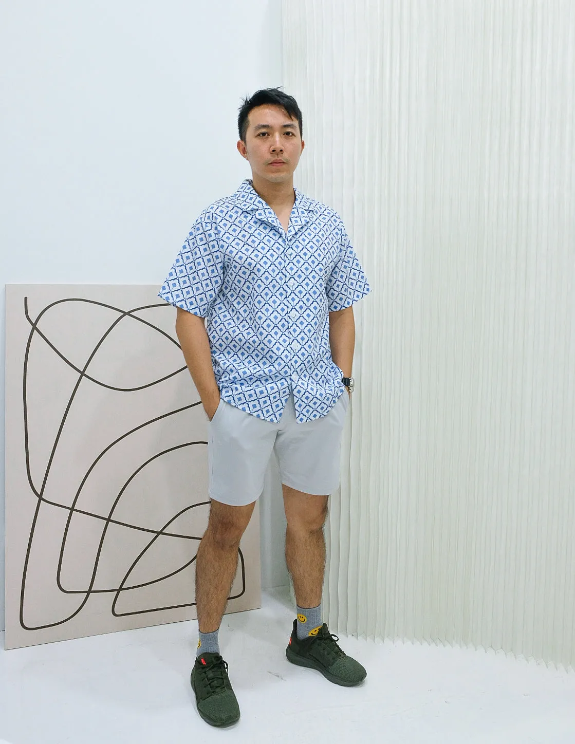 Kai Shirt in Porcelain Tiles