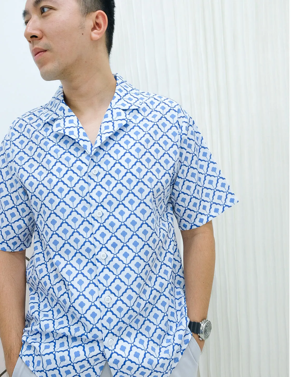 Kai Shirt in Porcelain Tiles