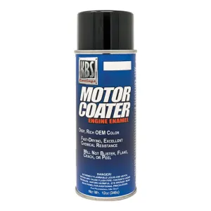 KBS Motor Coater High Temperature Engine Enamel 400g Aerosol Gloss Black