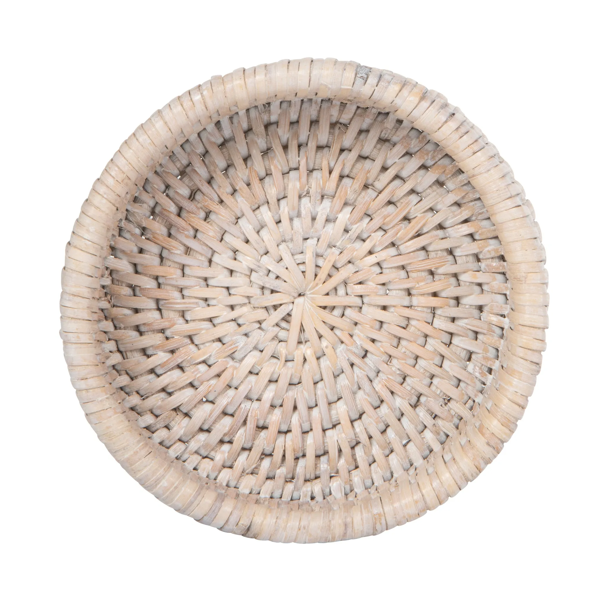 La Jolla Rattan Wine Bottle Holder & Coaster