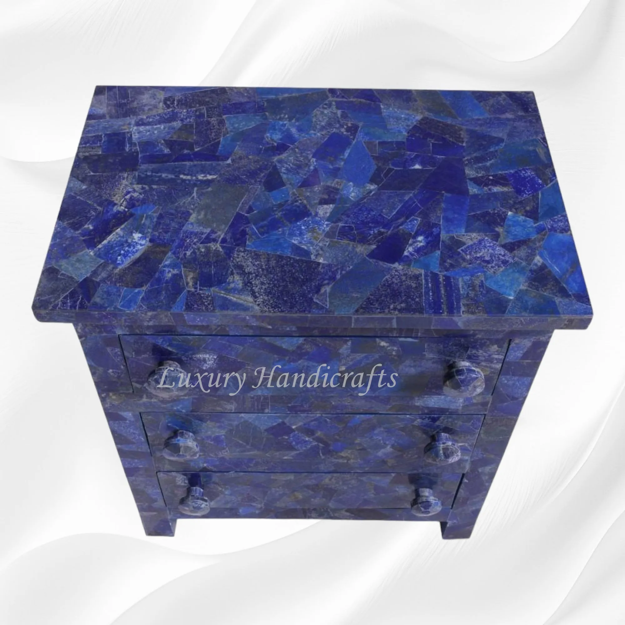 Lapis Lazuli 3 Drawer Bedside