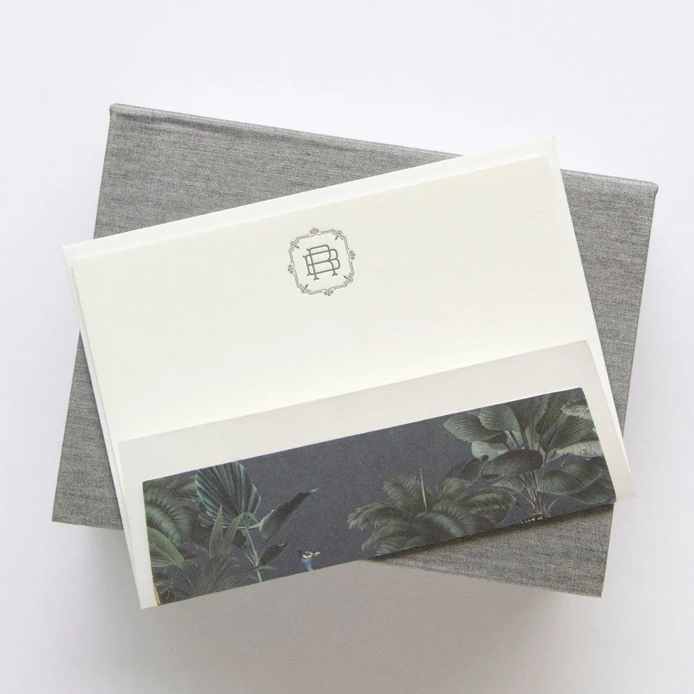 Letterpress Petite Silk Stationery 112