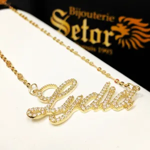 Lydia name necklace NC036