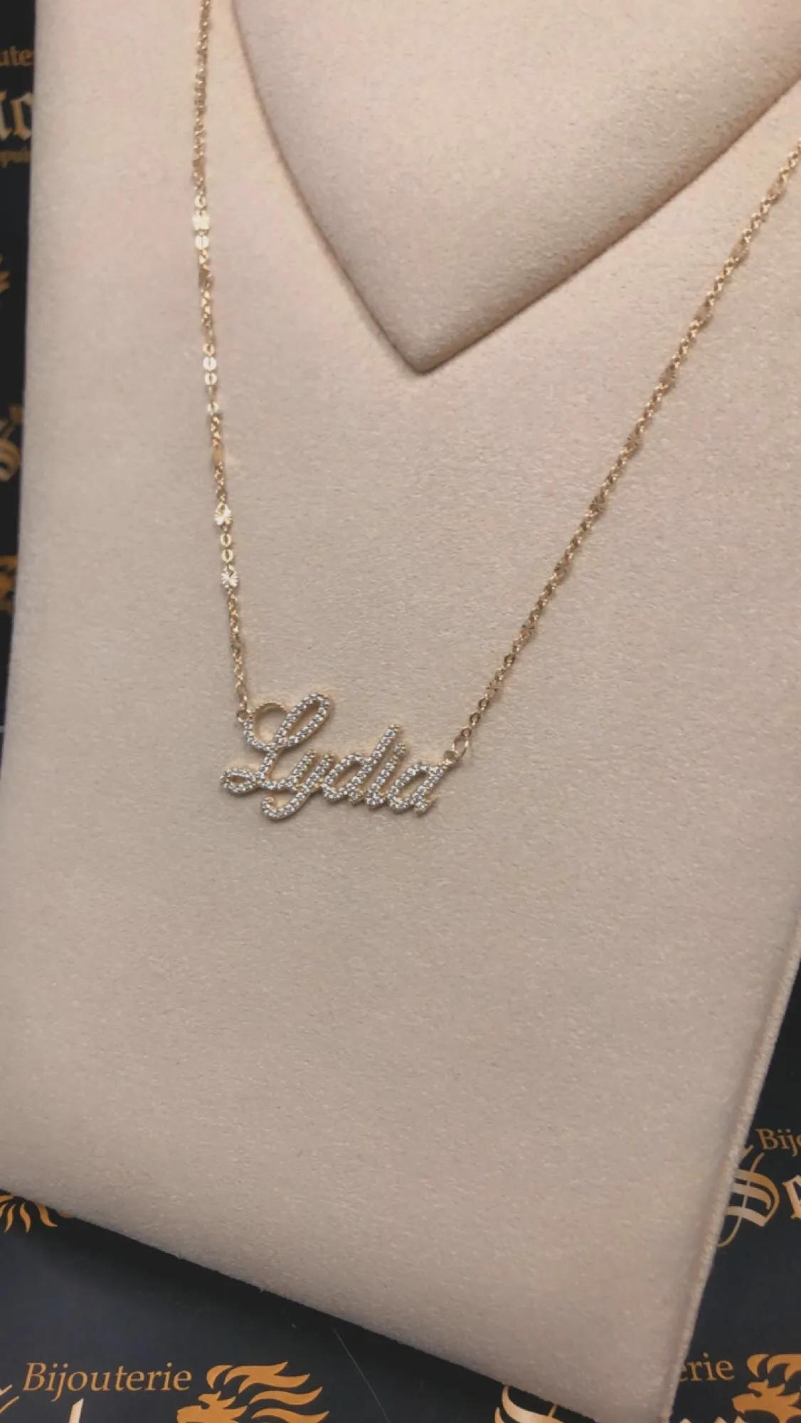 Lydia name necklace NC036