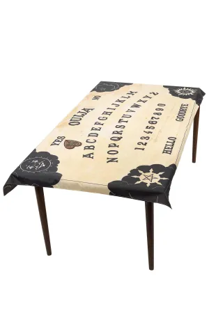 Ouija Board Table Cloth & Planchette Coaster, Natu