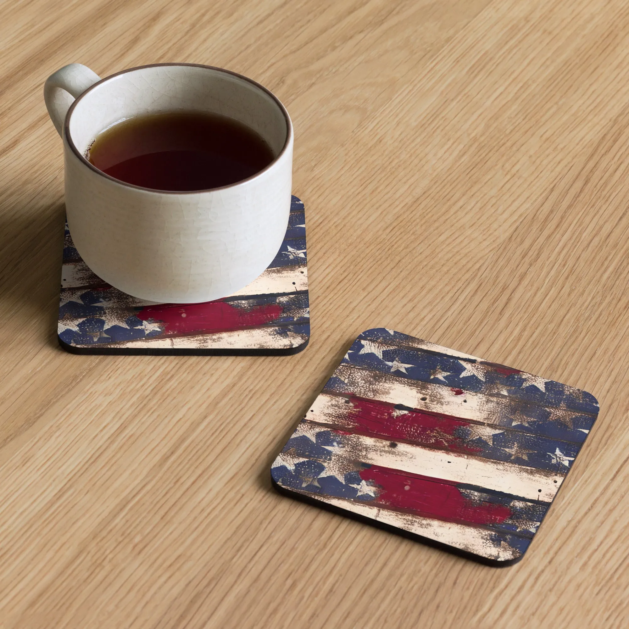 Patriotic Cork-back coaster