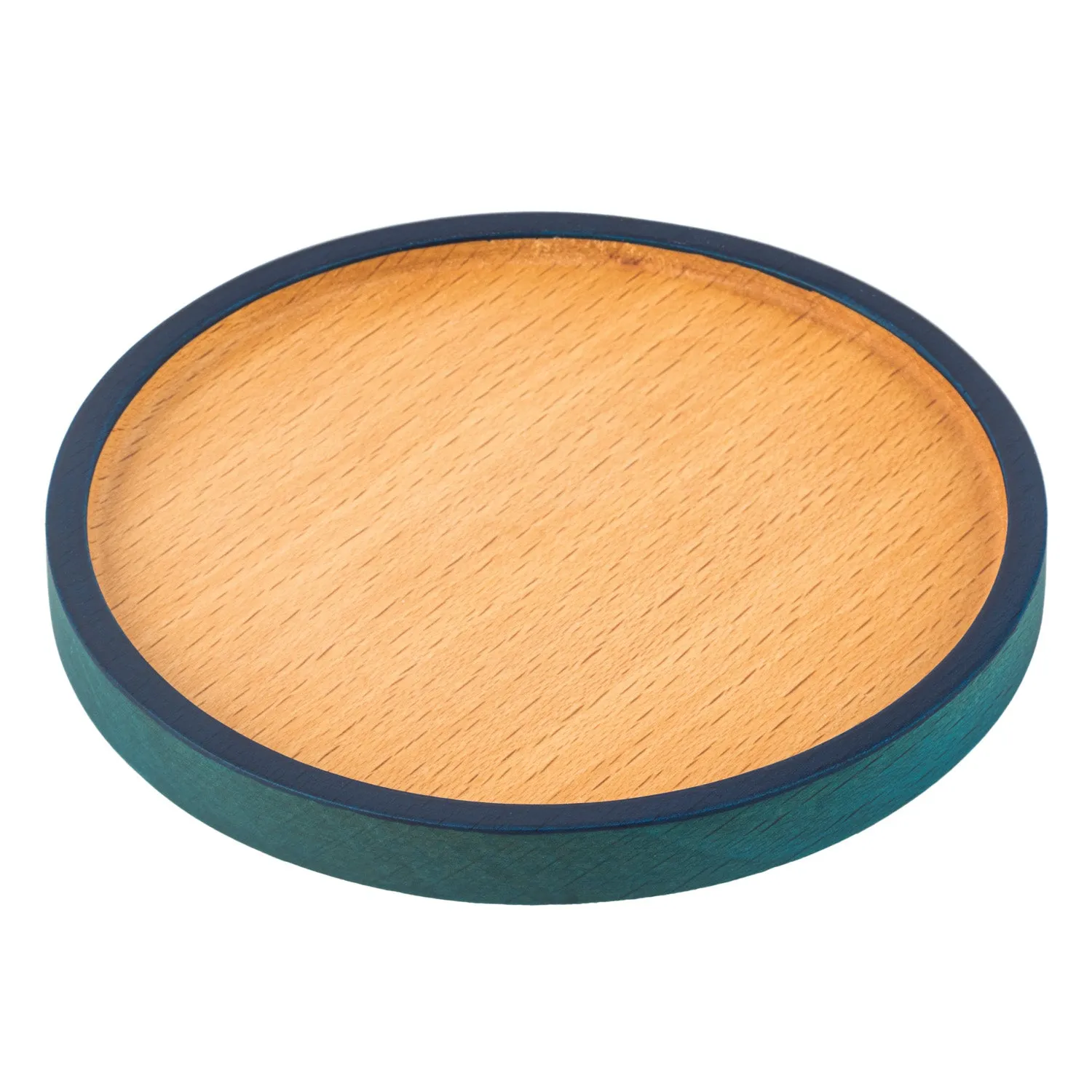 Premium Turquoise Japanese Wooden Coaster