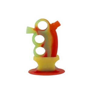 PULSAR - Rip Silicone Knuckle Blunt Bubbler - Rasta