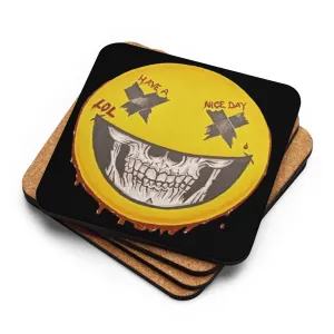 "Smiley" by M. Zucco - Cork-back coaster